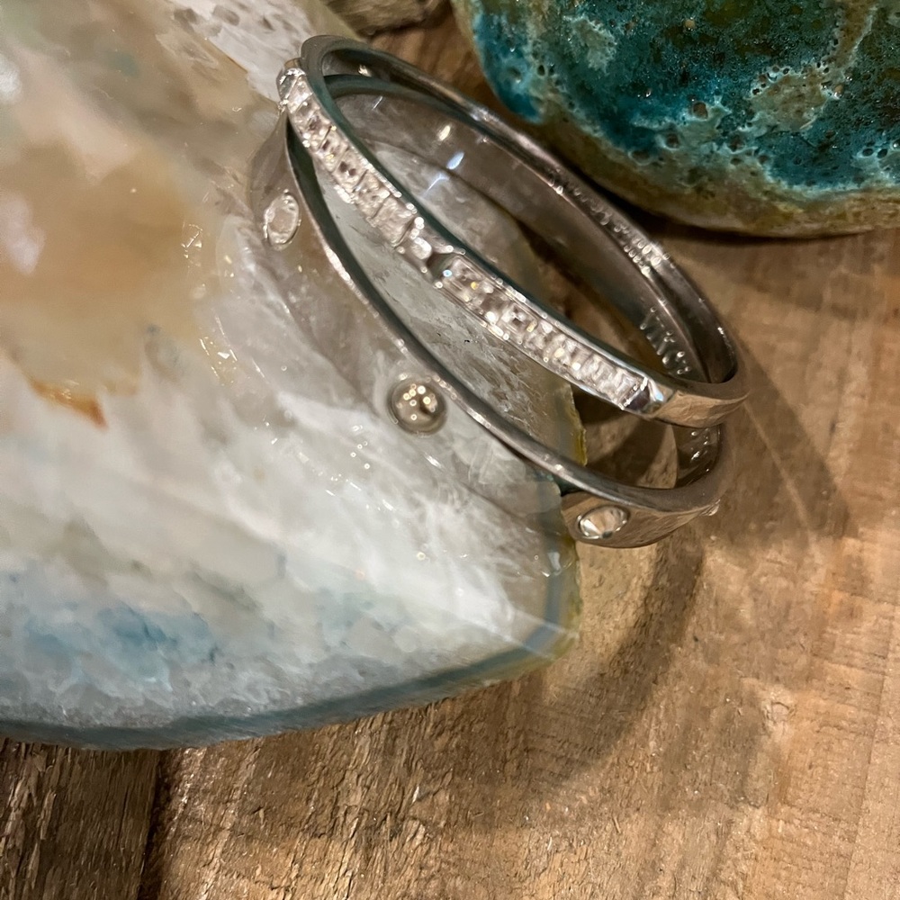 Vince Camuto rhinestone bangle set